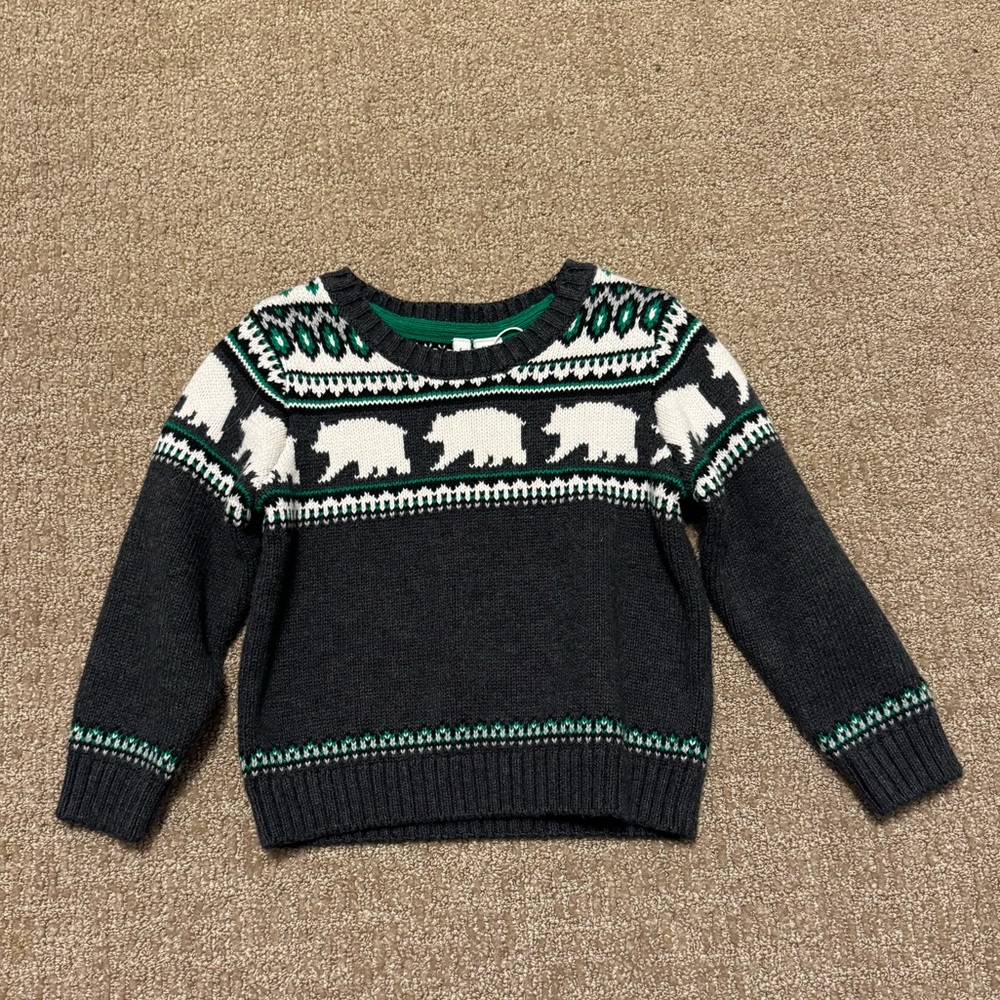 Janie & Jack Polar Bear Sweater for Boys Christmas